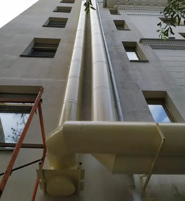 Дымоход для промышленного котла