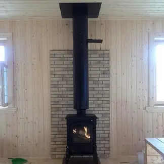 Установка дымоходов печей каминов